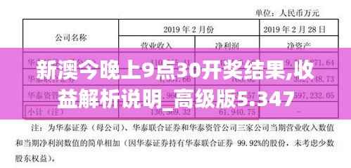新澳今晚上9点30开奖结果,收益解析说明_高级版5.347
