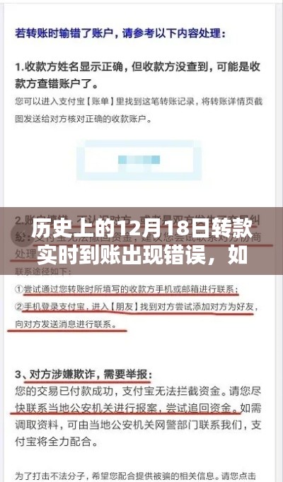 详细步骤指南,追回历史转款错误资金,解决12月18日实时到账问题