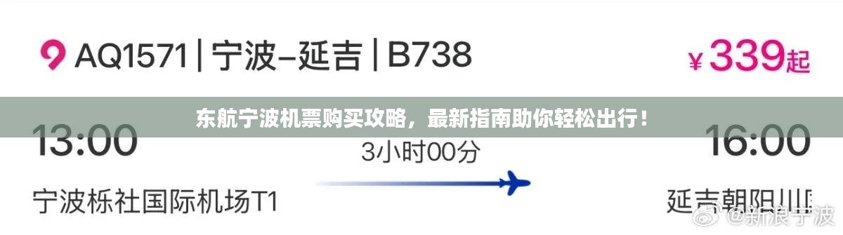 东航宁波机票购买攻略，最新指南助你轻松出行！